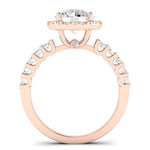 Sweet Pea Diamond Matching Band Only (does Not Include Engagement Ring) For Ring With Round Center rosegold