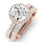 Sweet Pea Diamond Matching Band Only (does Not Include Engagement Ring) For Ring With Round Center rosegold