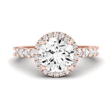 Sweet Pea Diamond Matching Band Only (does Not Include Engagement Ring) For Ring With Round Center rosegold