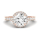 Sweet Pea Diamond Matching Band Only (does Not Include Engagement Ring) For Ring With Round Center rosegold