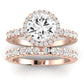 Sweet Pea Diamond Matching Band Only (does Not Include Engagement Ring) For Ring With Round Center rosegold