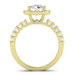 Sweet Pea Diamond Matching Band Only (does Not Include Engagement Ring) For Ring With Round Center yellowgold