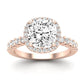 Sweetpea Cushion Diamond Engagement Ring (Lab Grown Igi Cert) rosegold