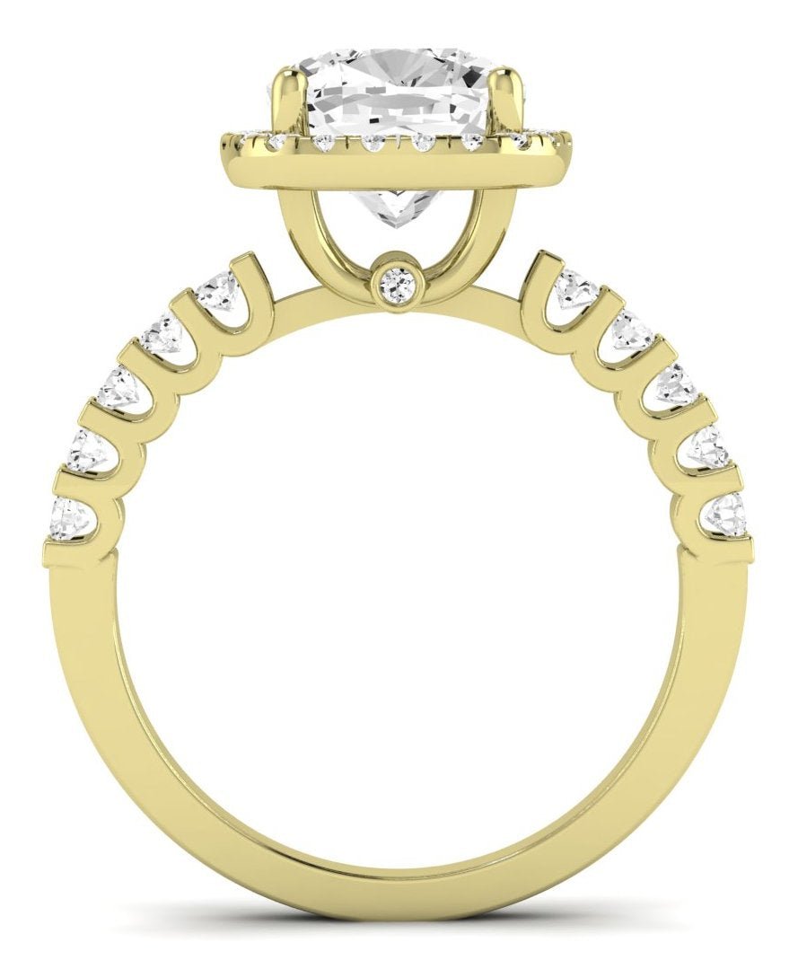 Sweetpea Cushion Diamond Engagement Ring (Lab Grown Igi Cert) yellowgold