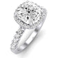 Sweetpea Cushion Diamond Engagement Ring (Lab Grown Igi Cert) whitegold