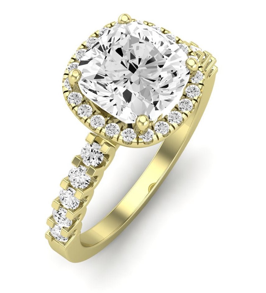 Sweetpea Cushion Diamond Engagement Ring (Lab Grown Igi Cert) yellowgold