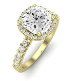 Sweetpea Cushion Diamond Engagement Ring (Lab Grown Igi Cert) yellowgold