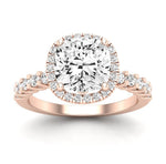 Sweetpea Cushion Diamond Engagement Ring (Lab Grown Igi Cert) rosegold