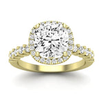 Sweetpea Cushion Diamond Engagement Ring (Lab Grown Igi Cert) yellowgold