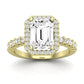 Sweetpea Emerald Diamond Bridal Set (Lab Grown Igi Cert) yellowgold