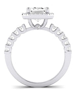 Sweetpea Emerald Diamond Engagement Ring (Lab Grown Igi Cert) whitegold