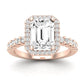 Sweetpea Emerald Diamond Engagement Ring (Lab Grown Igi Cert) rosegold