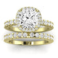 Sweetpea Cushion Diamond Bridal Set (Lab Grown Igi Cert) yellowgold