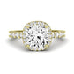 Sweetpea Cushion Diamond Bridal Set (Lab Grown Igi Cert) yellowgold