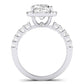 Sweetpea Cushion Diamond Bridal Set (Lab Grown Igi Cert) whitegold