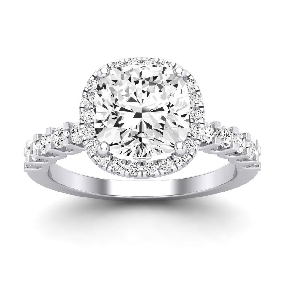 Sweetpea Cushion Diamond Engagement Ring (Lab Grown Igi Cert) whitegold