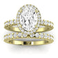 Sweetpea Oval Diamond Bridal Set (Lab Grown Igi Cert) yellowgold