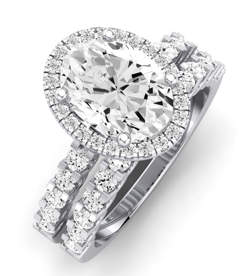 Sweetpea Oval Diamond Bridal Set (Lab Grown Igi Cert) whitegold