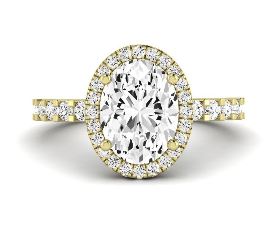 Sweetpea Oval Diamond Engagement Ring (Lab Grown Igi Cert) yellowgold