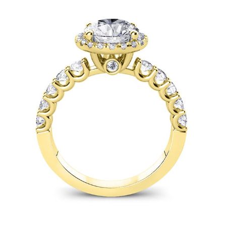 Sweetpea Round Diamond Bridal Set (Lab Grown Igi Cert) yellowgold