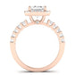 Sweetpea Oval Diamond Bridal Set (Lab Grown Igi Cert) rosegold