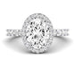 Sweetpea Oval Diamond Engagement Ring (Lab Grown Igi Cert) whitegold