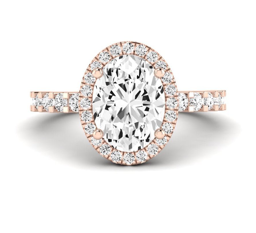 Sweetpea Oval Diamond Engagement Ring (Lab Grown Igi Cert) rosegold