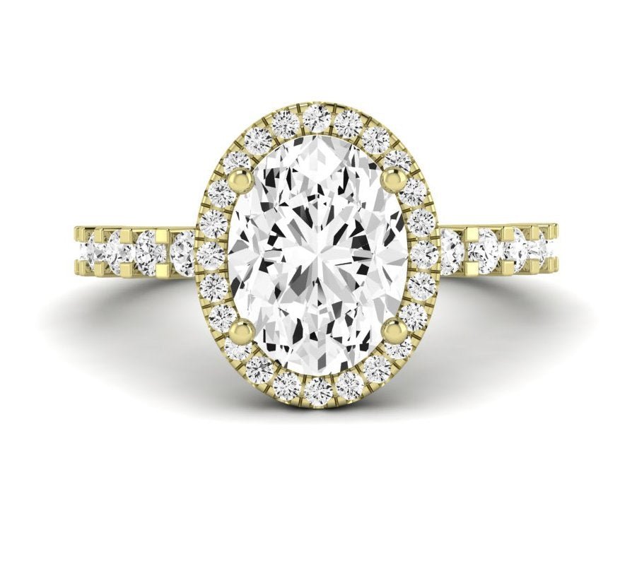 Sweetpea Oval Diamond Engagement Ring (Lab Grown Igi Cert) yellowgold