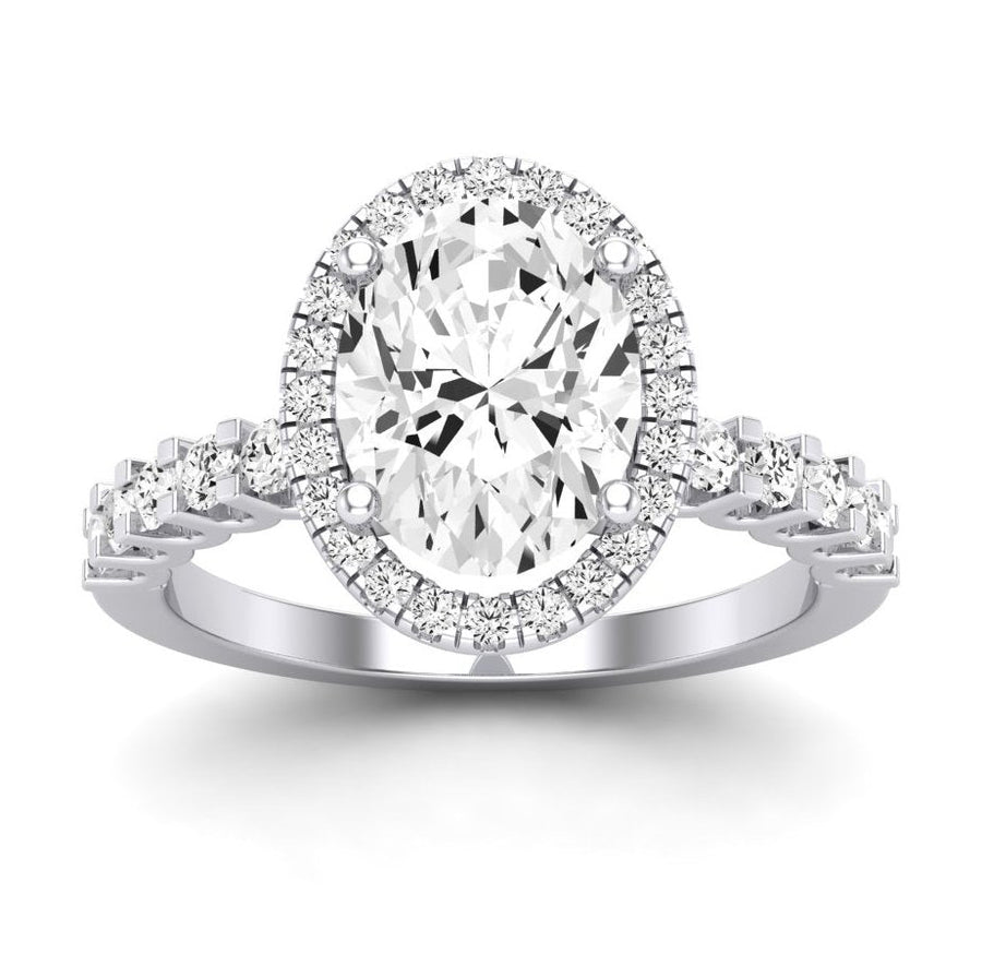 4.00 ct - Sweetpea - Oval Lab Diamond Engagement Ring (IGI Certified)