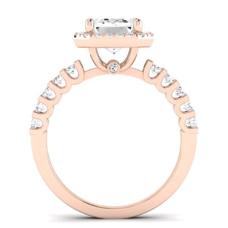 Sweetpea Oval Moissanite Bridal Set rosegold