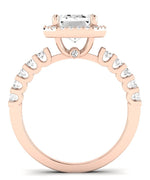 Sweetpea Oval Moissanite Engagement Ring rosegold