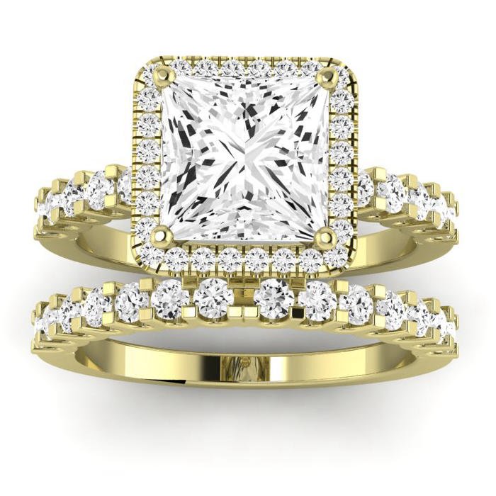 Sweetpea Princess Diamond Bridal Set (Lab Grown Igi Cert) yellowgold