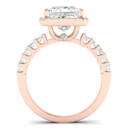 Sweetpea Princess Moissanite Bridal Set rosegold
