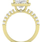 Sweetpea Princess Moissanite Engagement Ring yellowgold