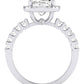 Sweetpea Cushion Diamond Engagement Ring (Lab Grown Igi Cert) whitegold