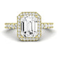 Sweetpea Emerald Diamond Engagement Ring (Lab Grown Igi Cert) yellowgold