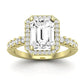 Sweetpea - GIA Certified Emerald Diamond Engagement Ring