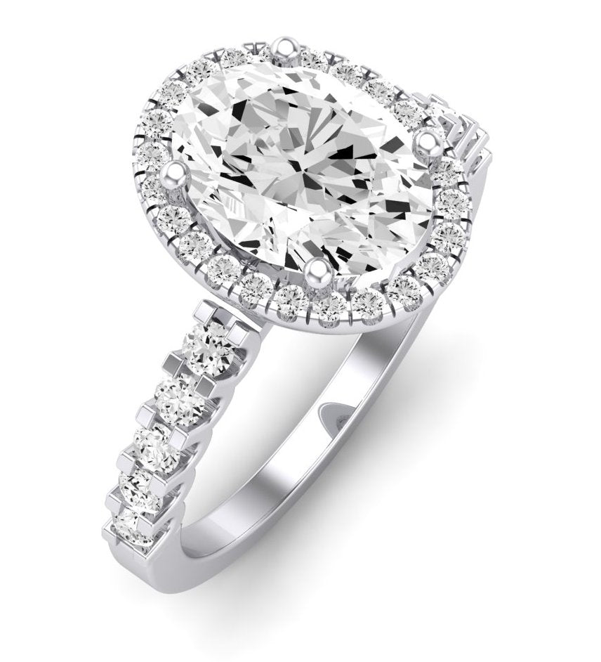 Sweetpea Oval Diamond Engagement Ring (Lab Grown Igi Cert) whitegold