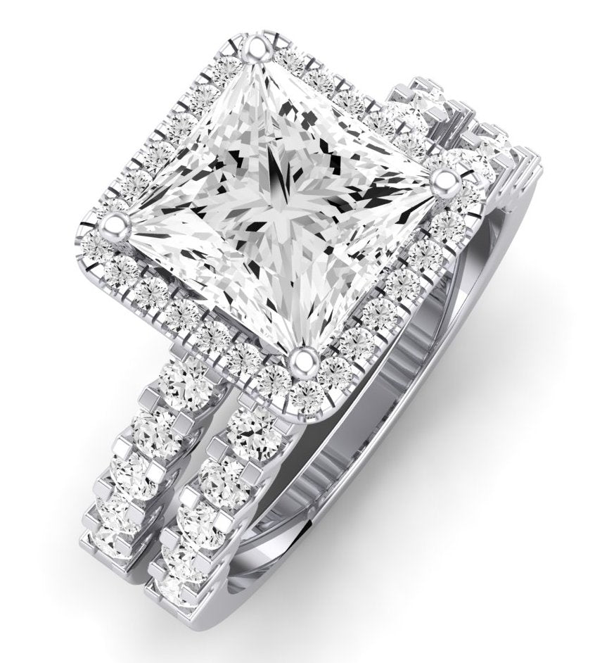 Sweetpea Princess Diamond Bridal Set (Lab Grown Igi Cert) whitegold