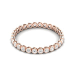 Sydney Round Bezel Set Modern Diamond Bracelet (clarity Enhanced) rosegold