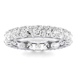 Sylvan Cushion Cut Moissanite Eternity Band whitegold