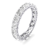 Sylvan Cushion Cut Moissanite Eternity Band whitegold