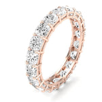 Sylvan Cushion Cut Moissanite Eternity Band rosegold