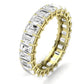 Sylvan Emerald Cut Diamond Eternity Band (Clarity Enhanced) yellowgold