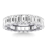 Sylvan Emerald Cut Diamond Eternity Band (Clarity Enhanced) whitegold