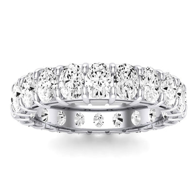 Sylvan Oval Cut Diamond Eternity Band (Clarity Enhanced) whitegold