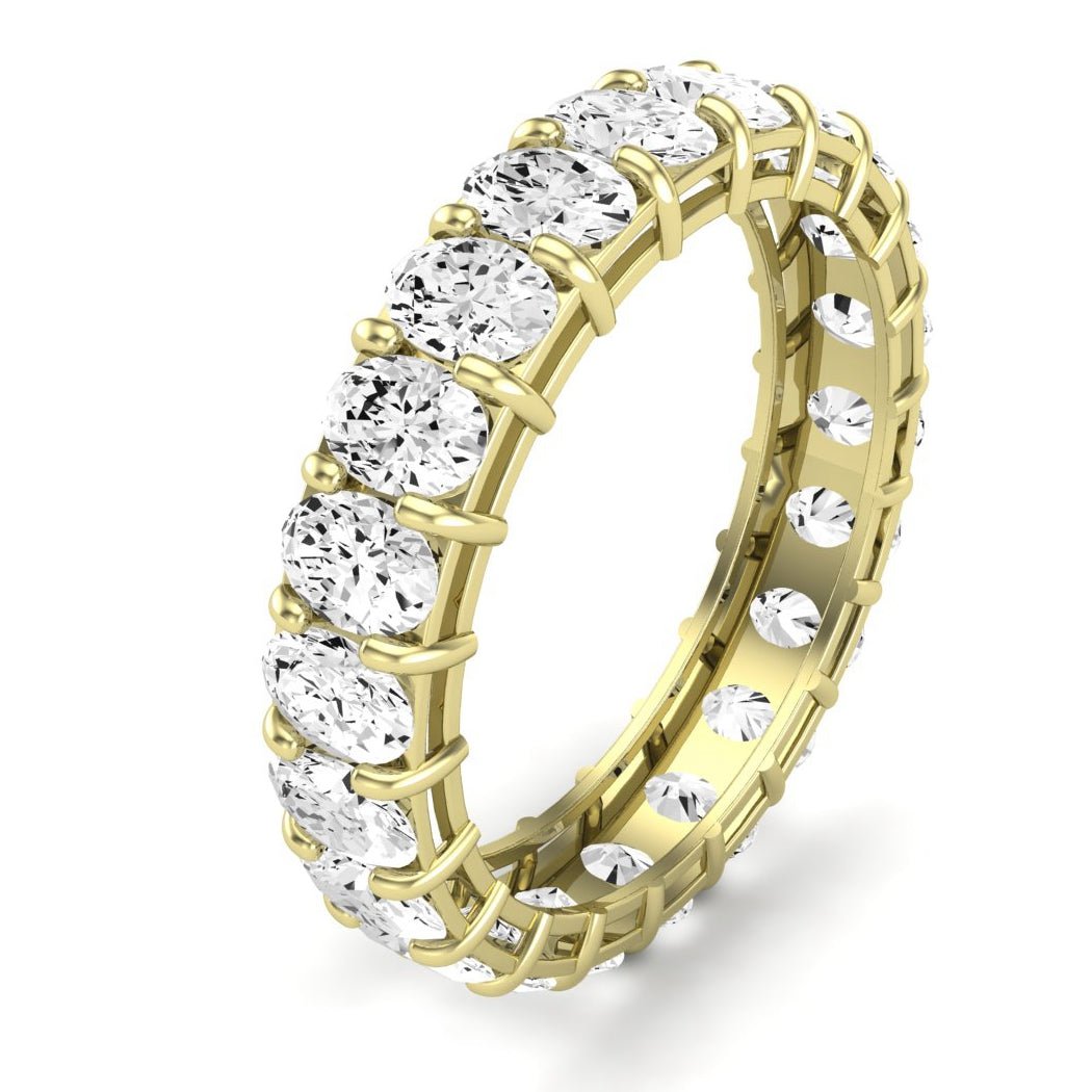 Sylvan Oval Cut Diamond Eternity Band (Clarity Enhanced) yellowgold