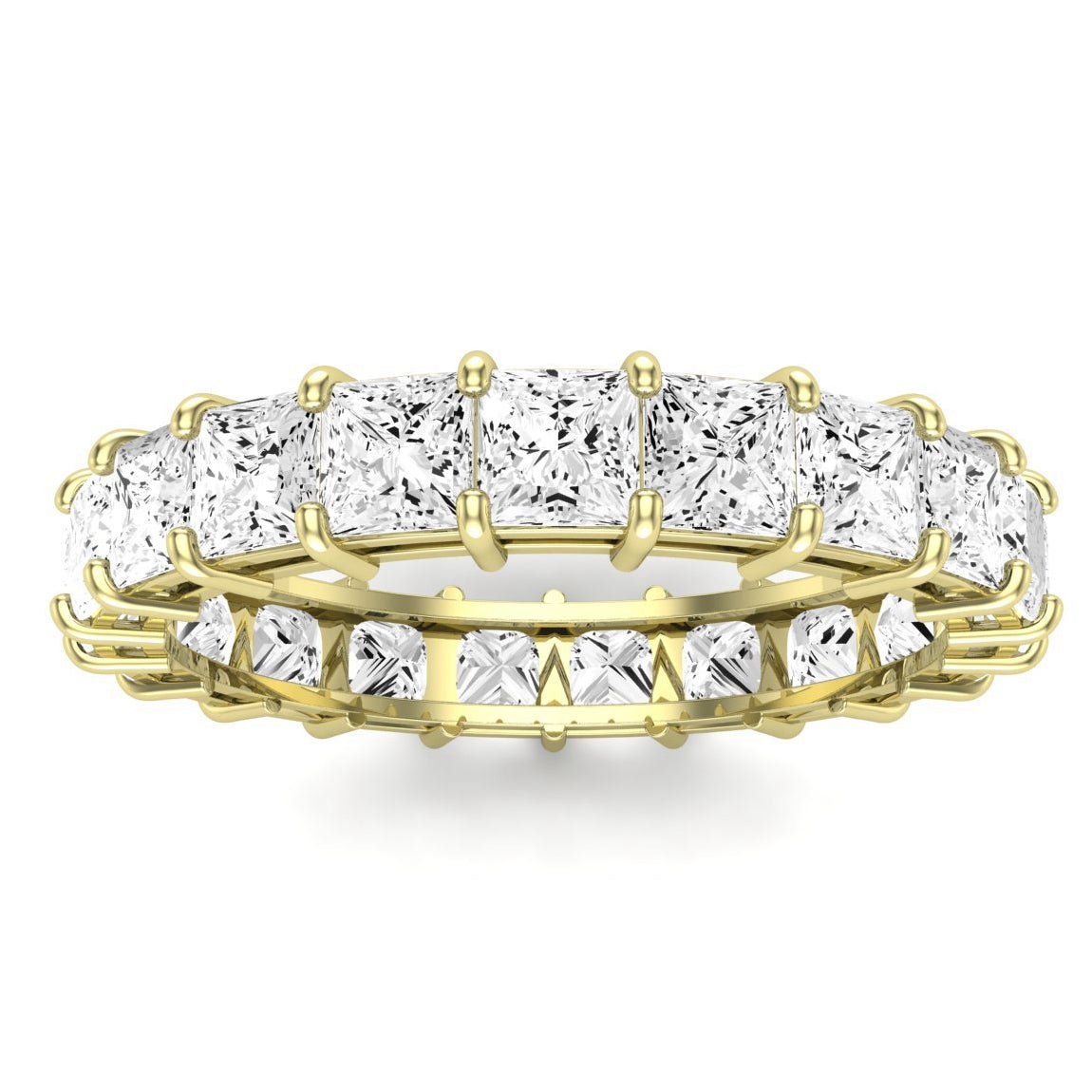 Sylvan Princess Cut Diamond Eternity Band (Clarity Enhanced) yellowgold