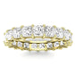 Sylvan Princess Cut Diamond Eternity Band (Clarity Enhanced) yellowgold