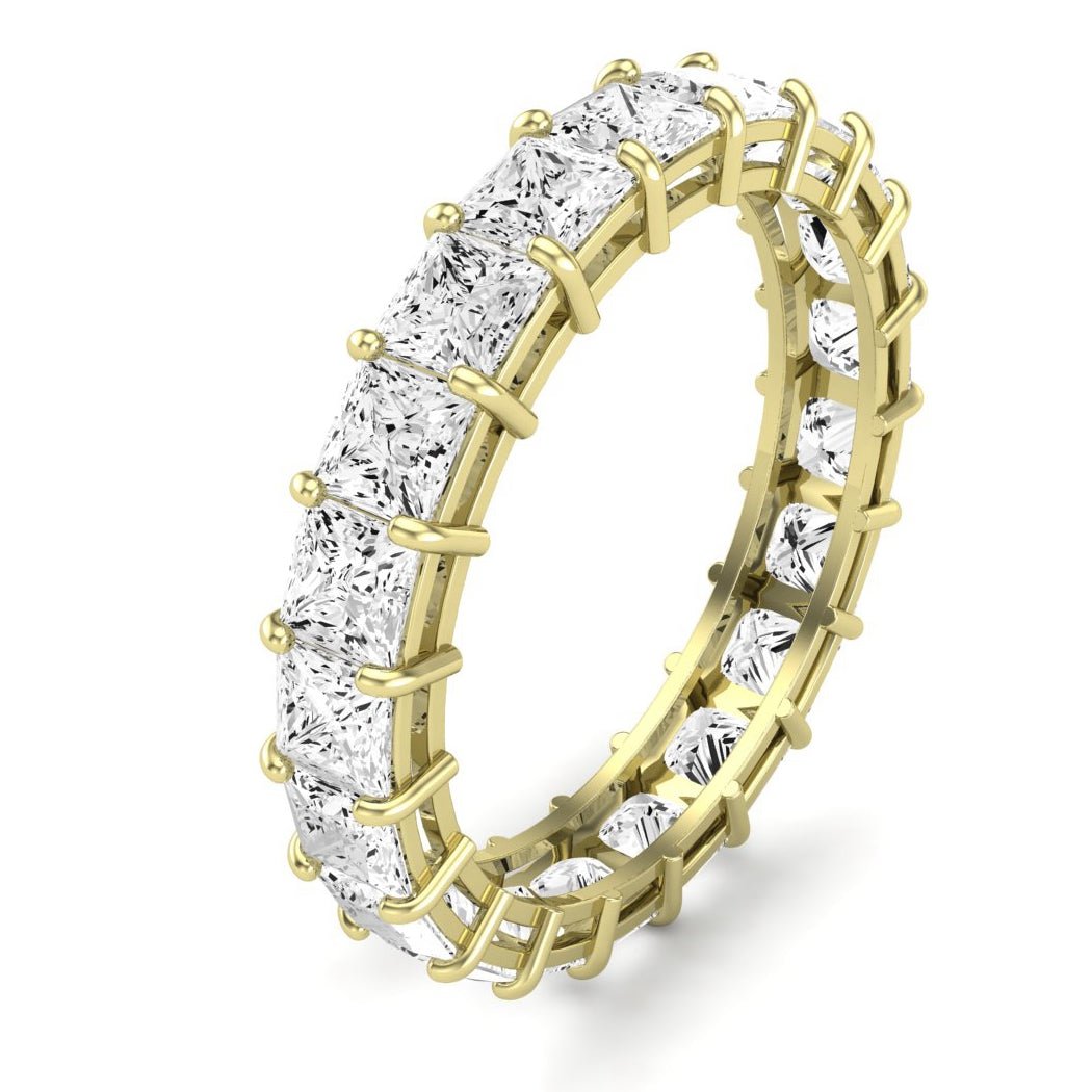 Sylvan Princess Cut Diamond Eternity Band (Clarity Enhanced) yellowgold